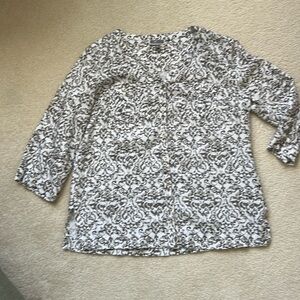 JM Collection Woman’s Linen Top Size 12